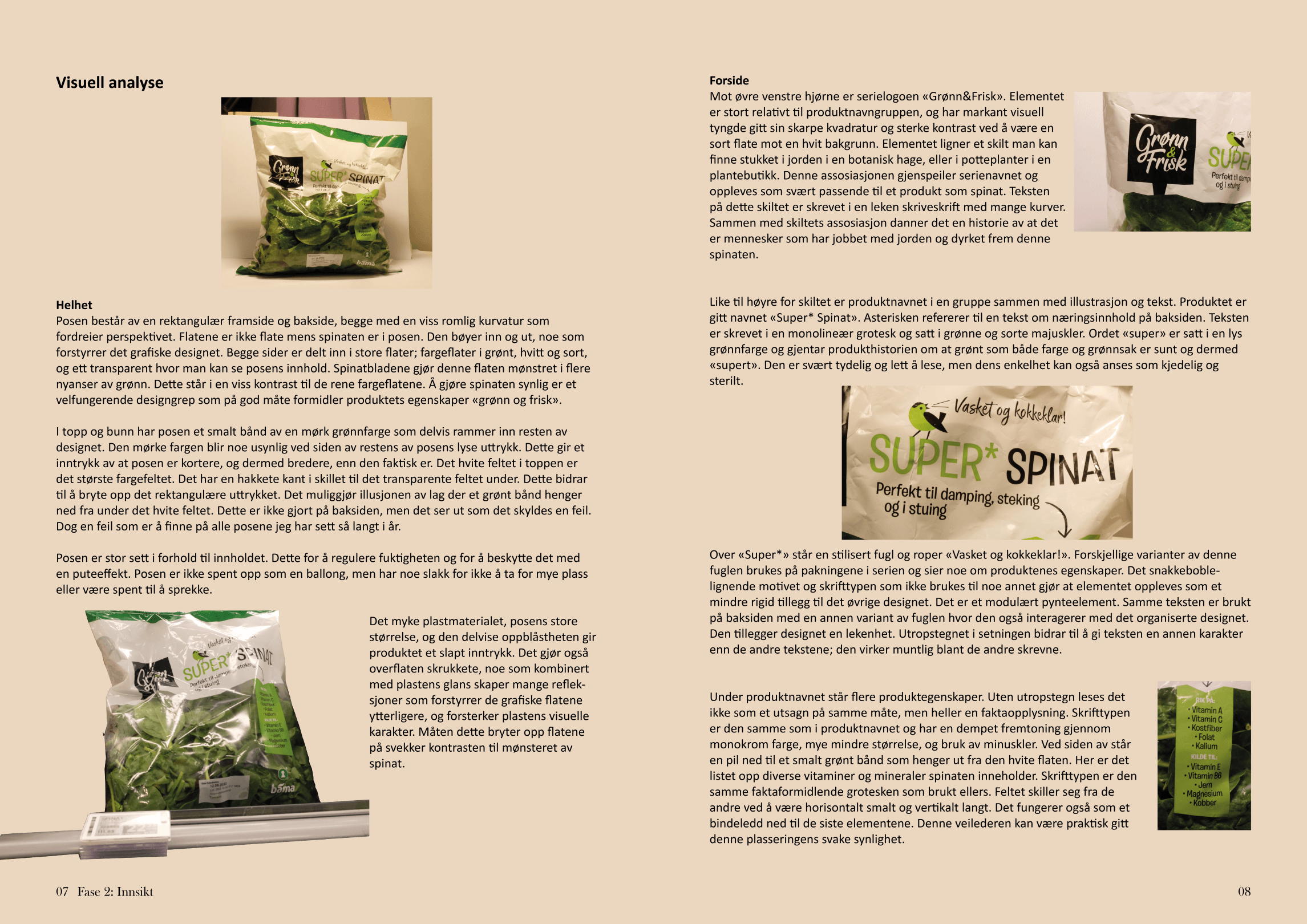 spinatrapport oppslag